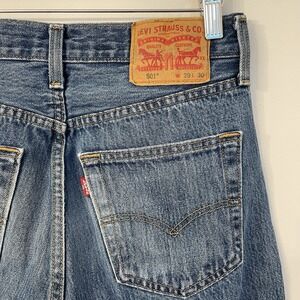 Levi's 501 Original Fit Men's Jeans W29 L30 Blue Denim 29x28 Made In Egypt